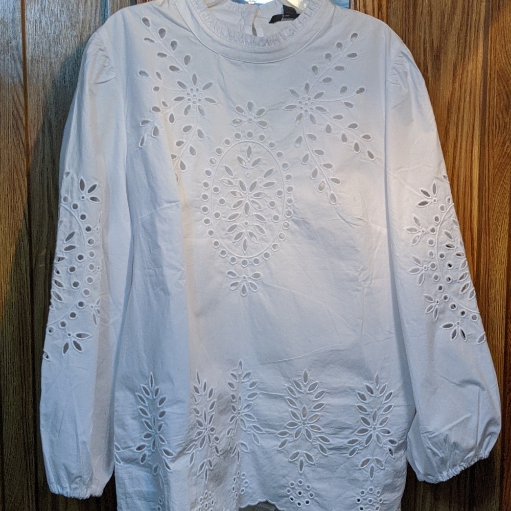 Eyelet blouse